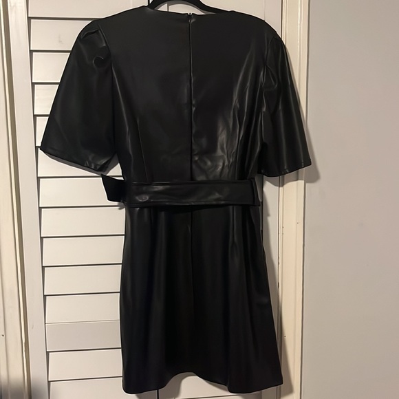 NWT Love Tree Faux Leather Dress with Belt - Picture 5 of 7